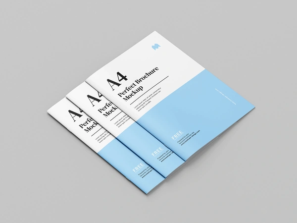  Free A4 Brochure Mockup 4