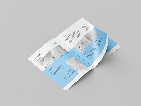  Free A4 Brochure Mockup 3