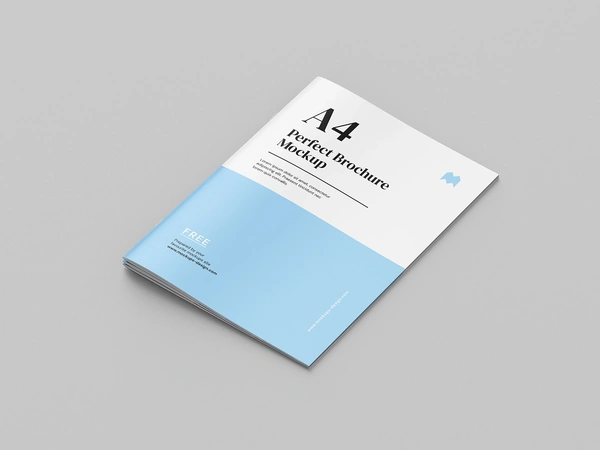  Free A4 Brochure Mockup 2