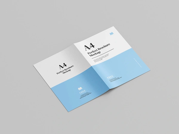 Free A4 Brochure Mockup 8